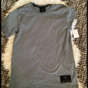 Men’s grey T-shirt. Size small. NWT. Caesar’s logo